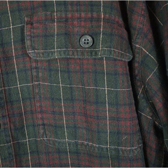 L.L. Bean Scotch Plaid Fleece Lined Heavyweight Workwear Flannel XL - Picture 4 of 7